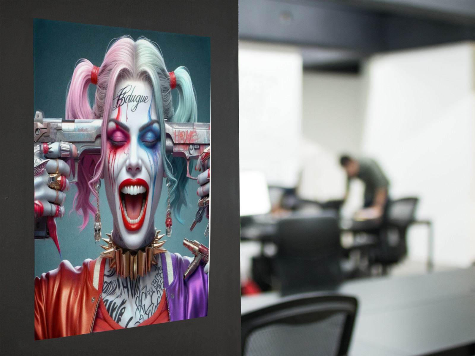 Harley Quinn Wall Vinyl Decal High Quality Graphic (Removable Adhesive Backing)