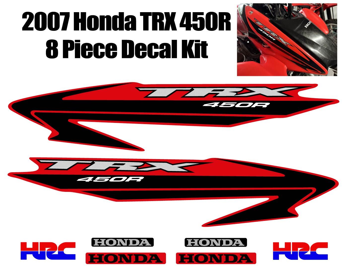 2006 2007 Honda TRX450R Decal Graphic Sticker OEM kit Plastic Kit Emblem 450R