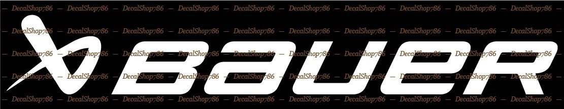 BAUER Hockey Equipment & Gear – Sports – Car Vinyl Die-Cut Peel N' Stick Decals