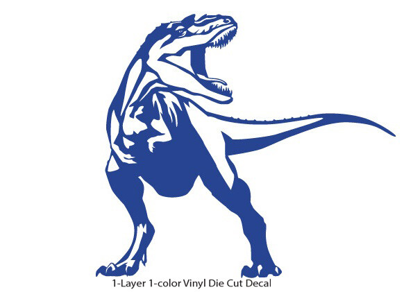 Dinosaur – Tyrannosaurus #1 Jurassic Period 4-21 in. Vinyl Outdoor Decal Sticker