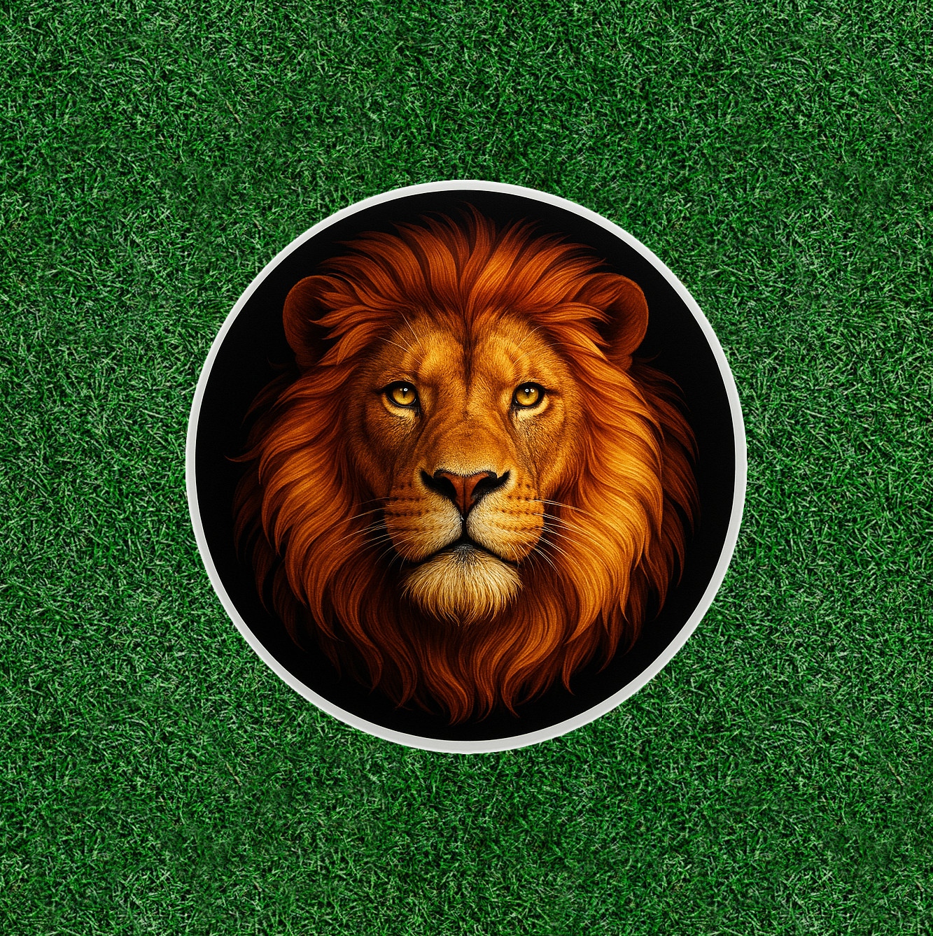 Beautiful Lion head 100% waterproof vinyl sticker decal – many sizes available