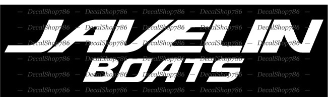 Javelin Boats II – Outdoor Sports – CAR/SUV Vinyl Die-Cut Peel N' Stick Decals