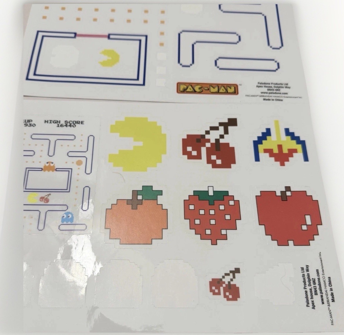 Vintage Pac man Stickers Arcade Pixel Assorted Sticker Video Games Pacman Retro