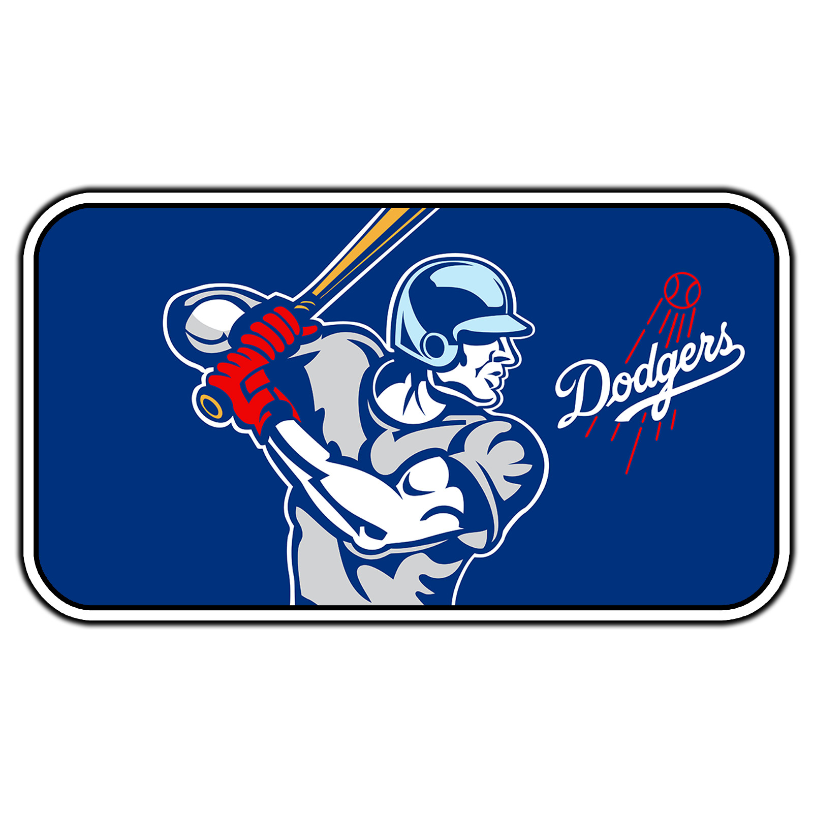 Los Angeles Dodgers Logo #13 Baseball Fan Sticker Waterproof Vinyl Decal Die-Cut