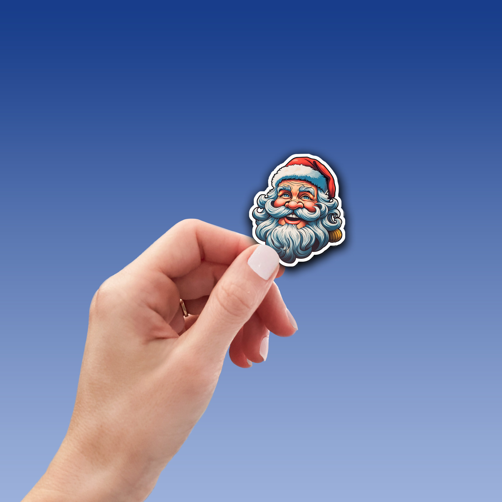 Santa Claus Vinyl Sticker – Bring the Magic of Christmas Anywhere