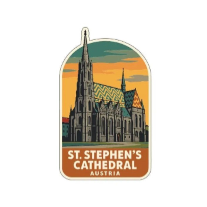 St. Stephen’s Cathedral Austria Iron On Heat Transfer Vinyl HTV Die-Cut Symbolic