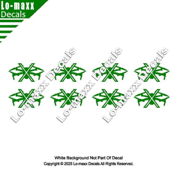 Drone Hunter Kill Markings Victory Unique Graphic Design Die Cut Vinyl Decal
