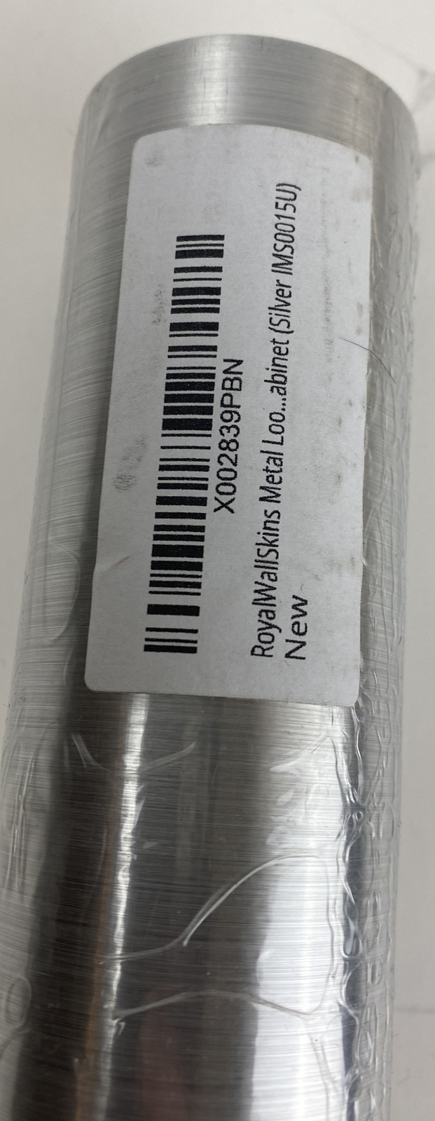 RoyalWallSkins Metal Look Interior Film, Silver Metallic Gloss Shelf Liner
