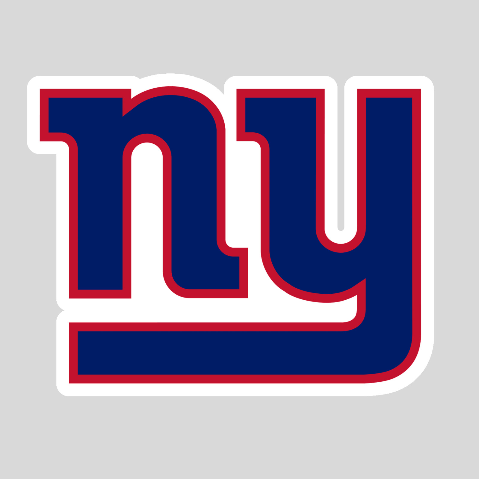 New York Blue Red Football Weather Resistant Vinyl Sticker/Decal 08