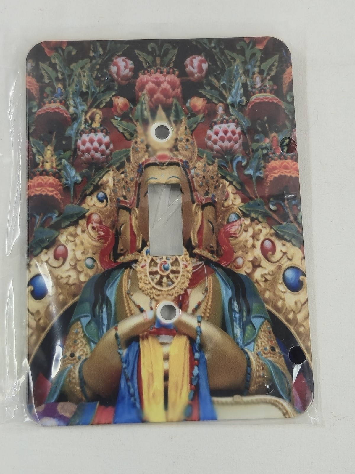 Buddhist Deity Art Light Switch Plate Cover Single Toggle Decor Home Temple