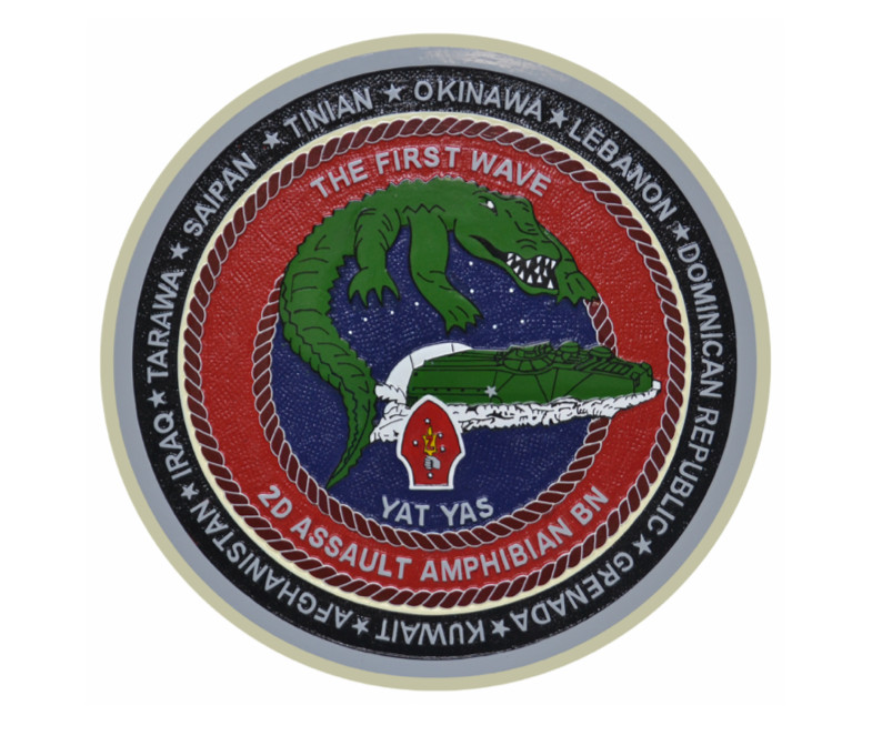 USMC 2nd Assault Amphibian Battalion Marines Patch U.S. Military vinyl decal