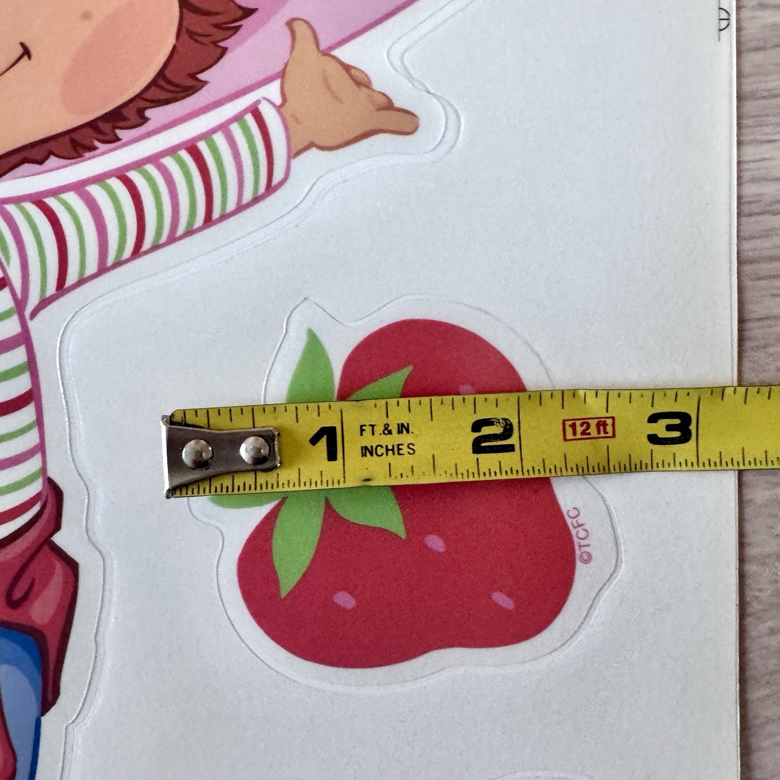 STRAWBERRY SHORTCAKE CUSTARD Cat 22 Jumbo Stick-ups wall stickers MURAL decals
