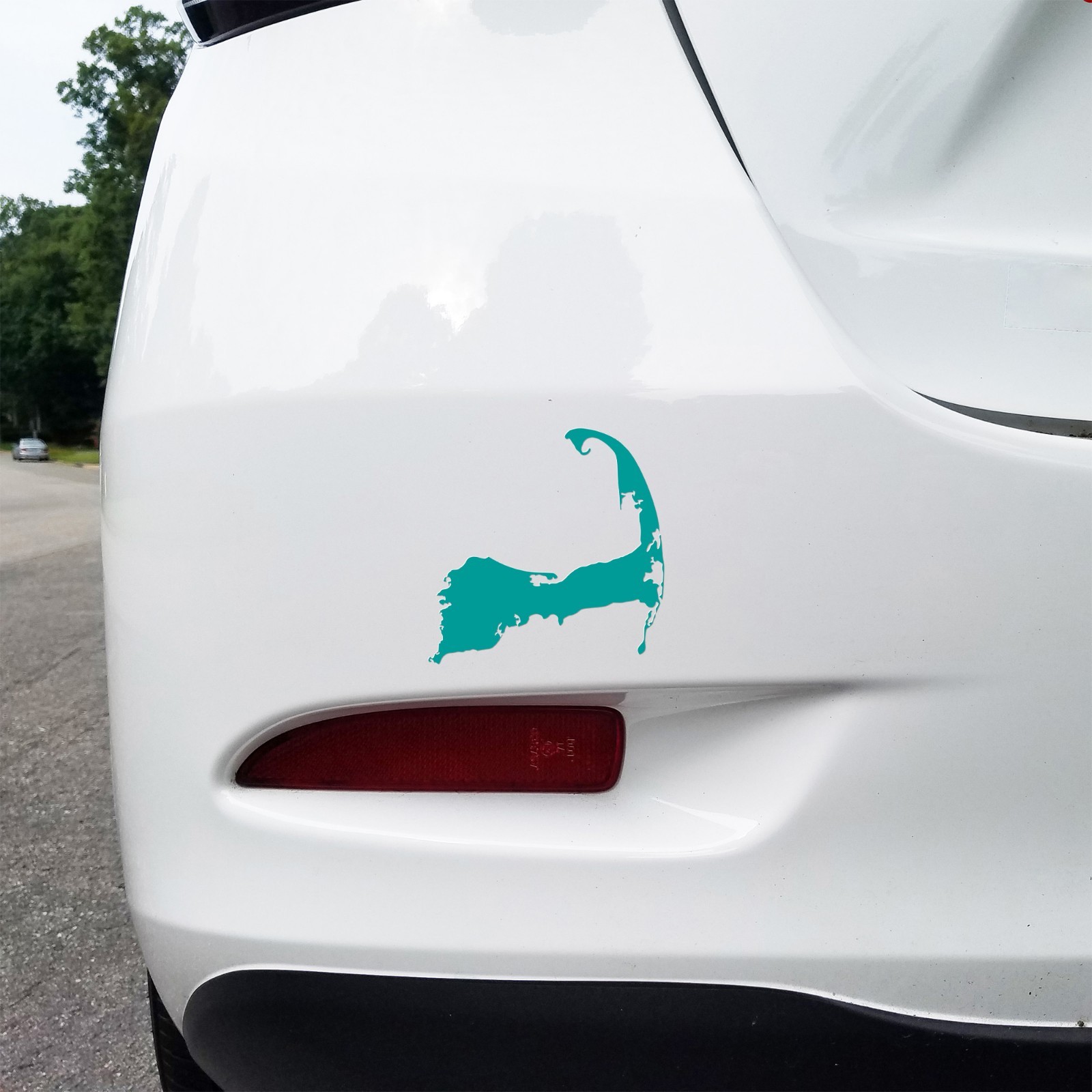 Cape Cod Outline Vinyl Decal – Massachusetts Map – New England Car Window Art