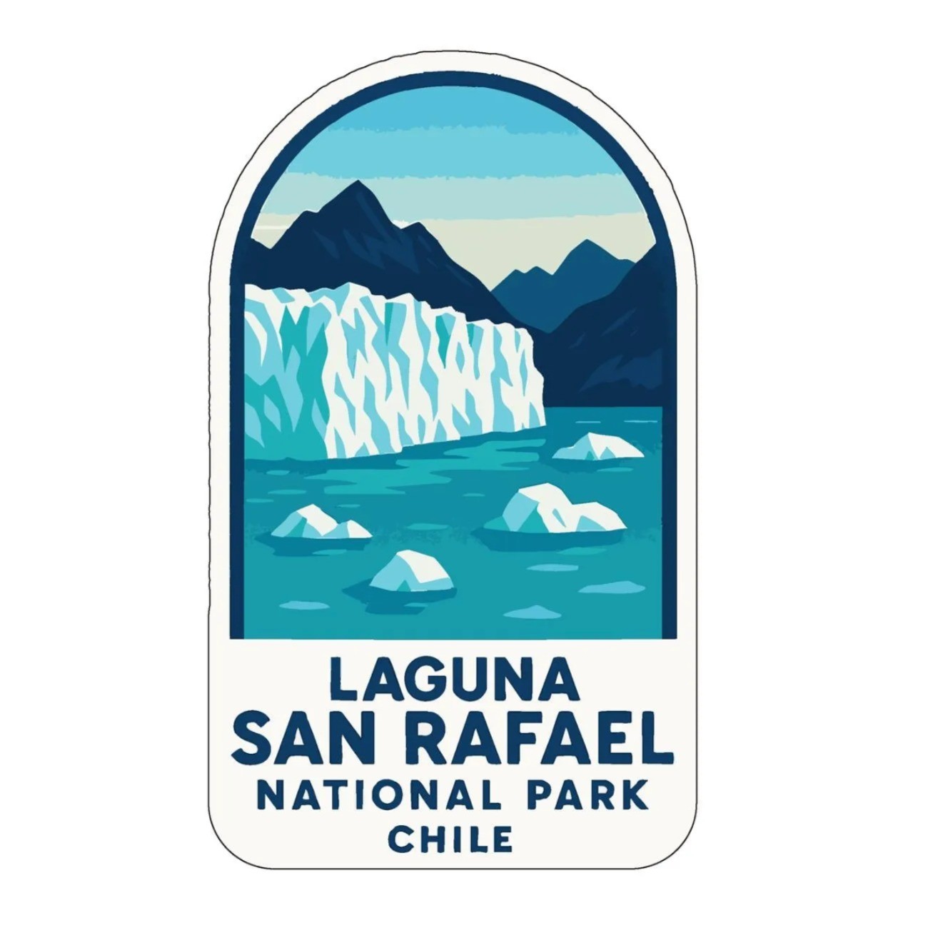 Laguna San Rafael Chile Iron On Heat Transfer Vinyl HTV World National Parks