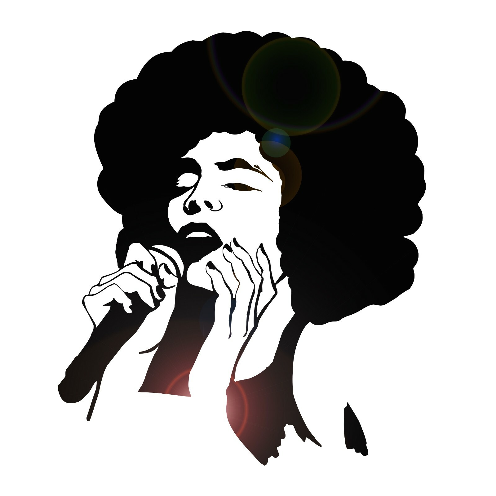 Vinyl Wall Decal Singer Music Beautiful Woman Lady Karaoke Stickers (ig6272)