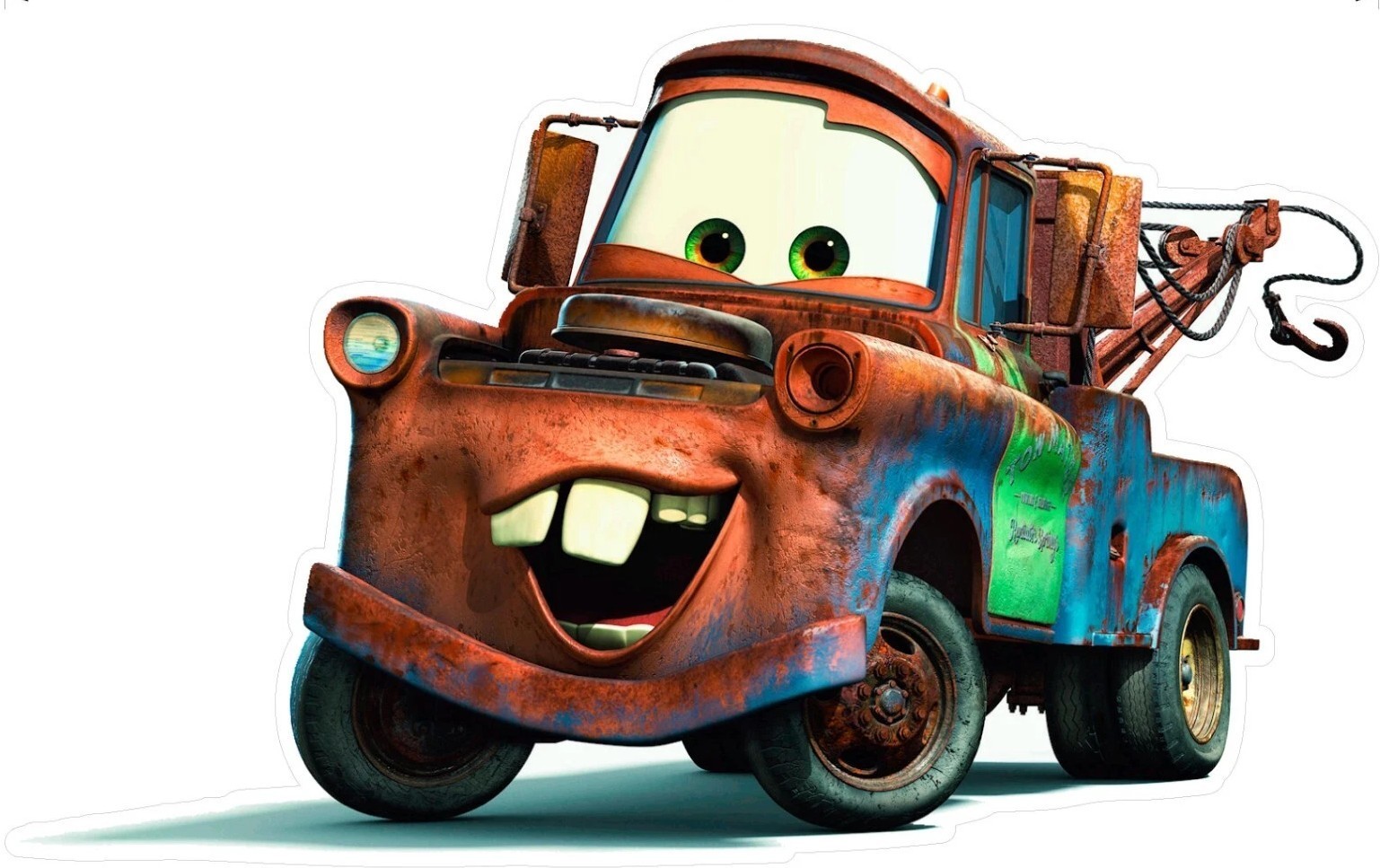 Disney Cars Cartoon Mater Wall Decal Kids Playroom Bedroom Decoration