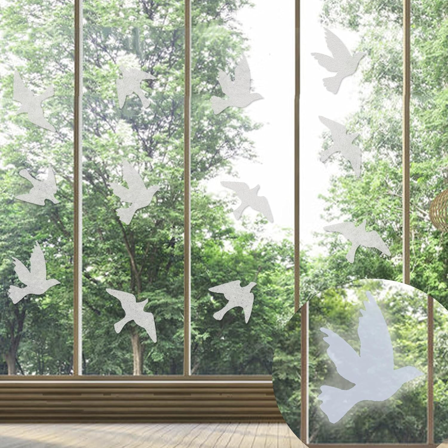 UV Reflective Anti-Collision Window Bird Stickers Decals Glass Door Protect and