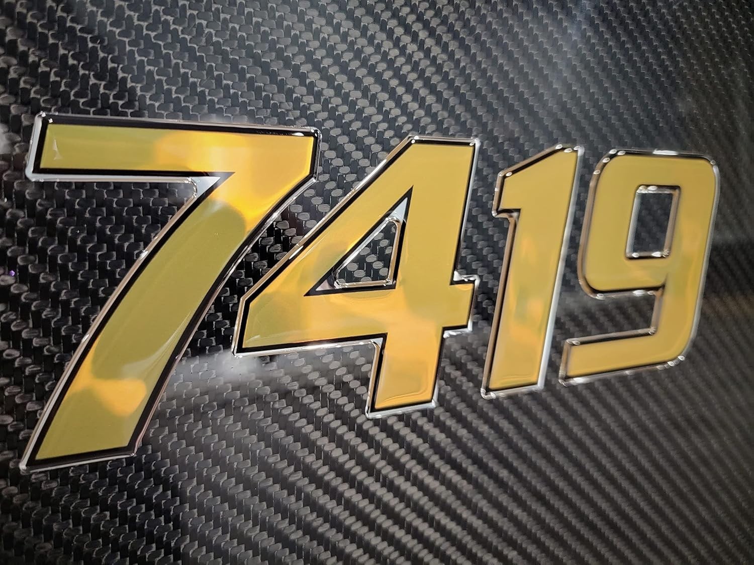 GOLD 3D RAISED BOAT REGISTRATION NUMBERS DOMED MARINE DECALS JET SKI