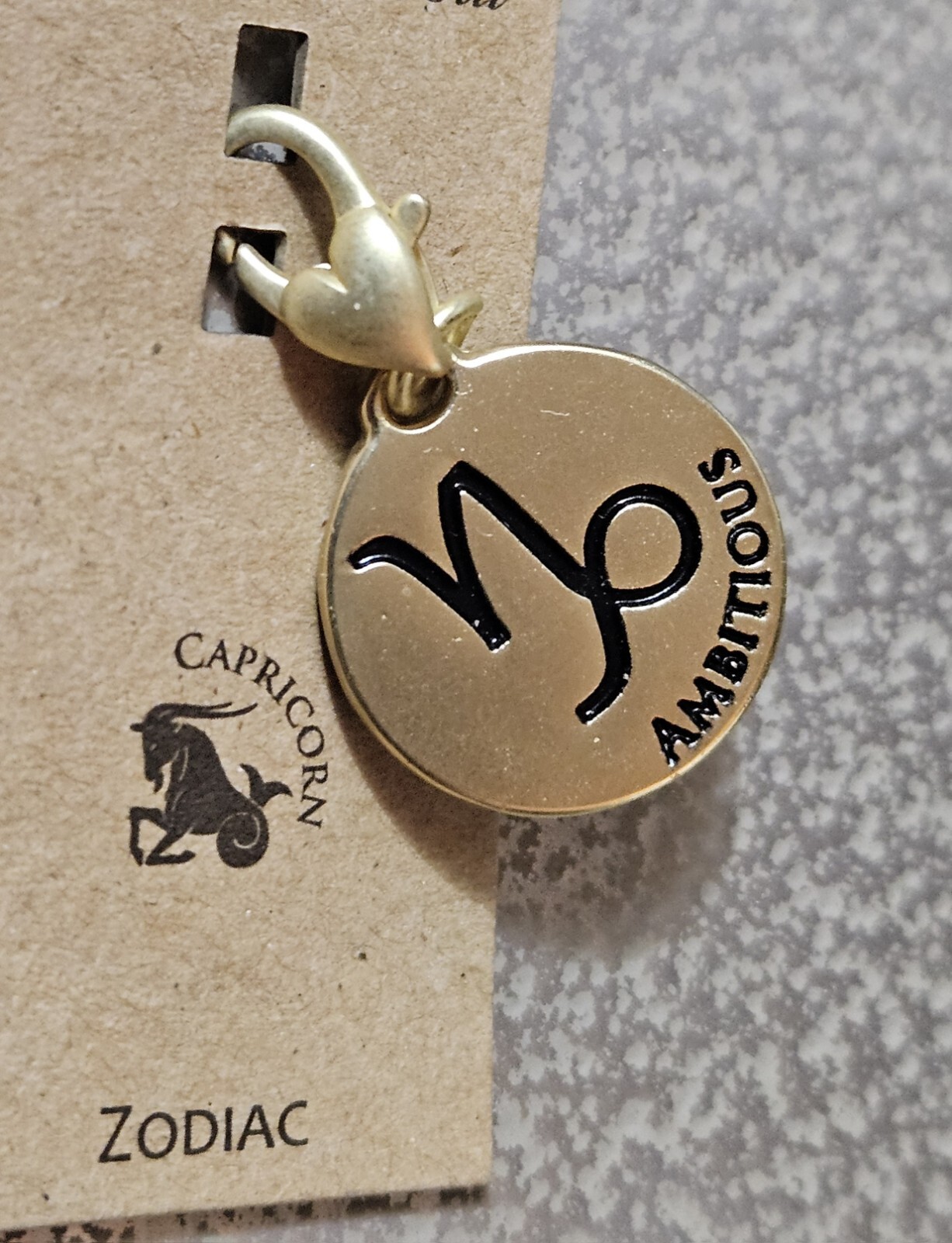 NEW Amanda Blu CAPRICORN Zodiac Charm "AMBITIOUS"