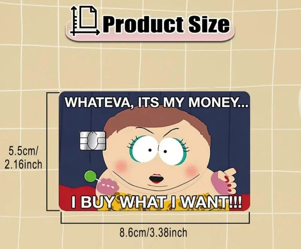 Whateva, It's My Money Funny Credit Card Debit Card Skin Cover