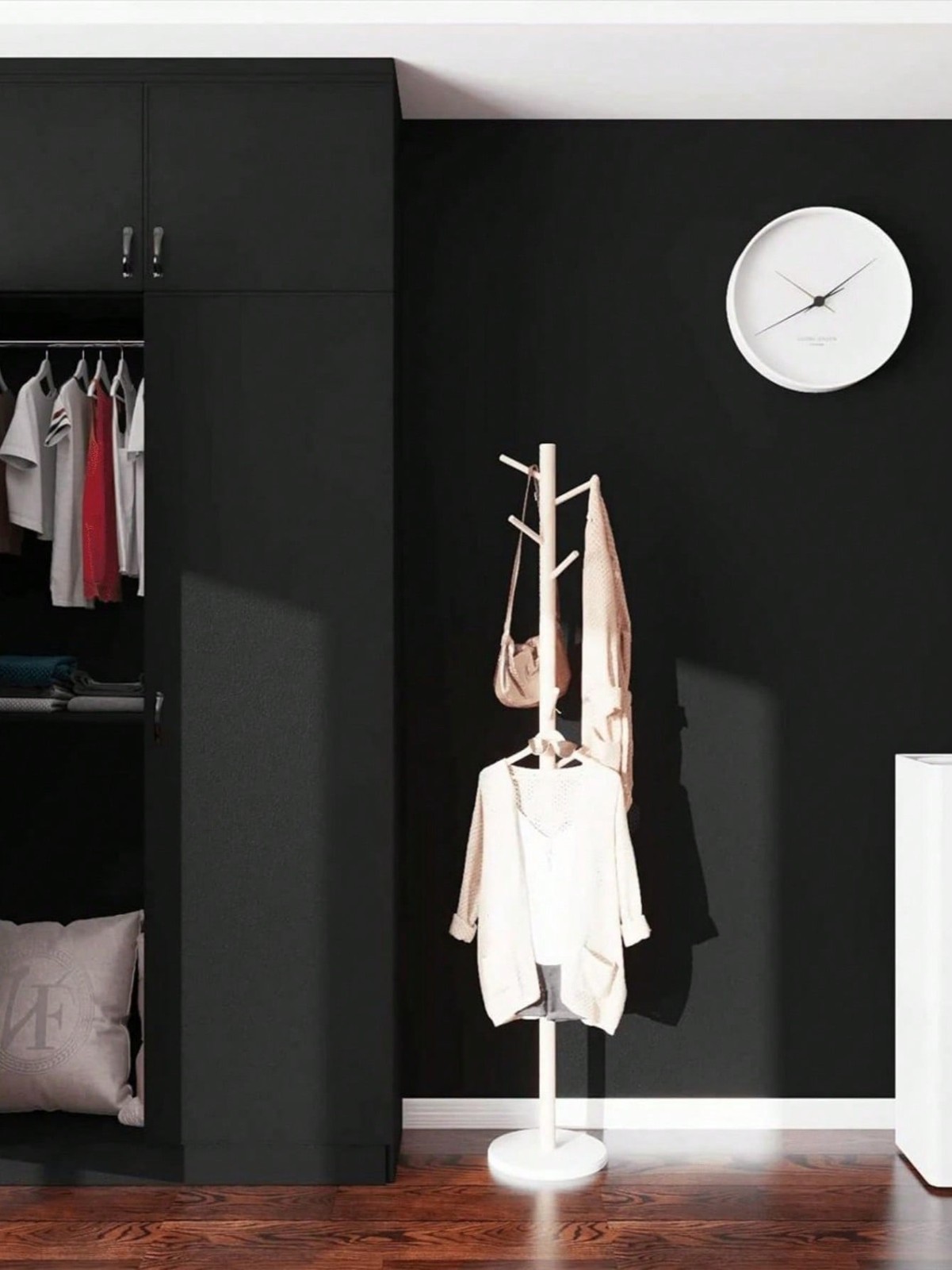 Matte Black Peel And Stick Wallpaper 40x500cm 40x300cm 40x100cm