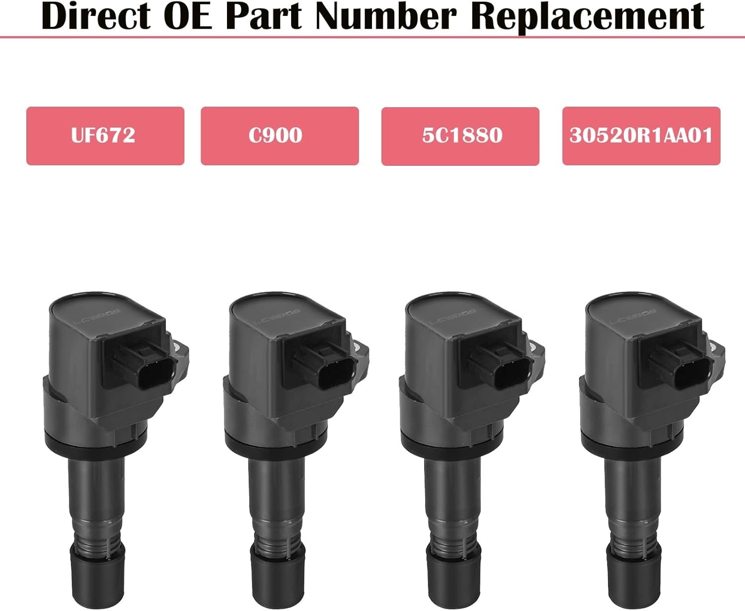 Set of 4 Ignition Coils Compatible with 1.8L L4 2012 2013 2014 2015 Honda Civic