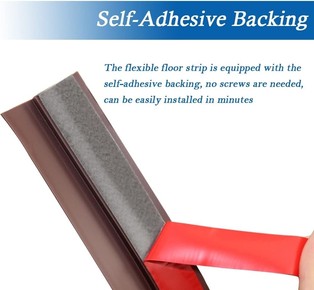 Self Adhesive Carpet & Flooring Transition Strip – PVC Threshold Trim – 6.56ft