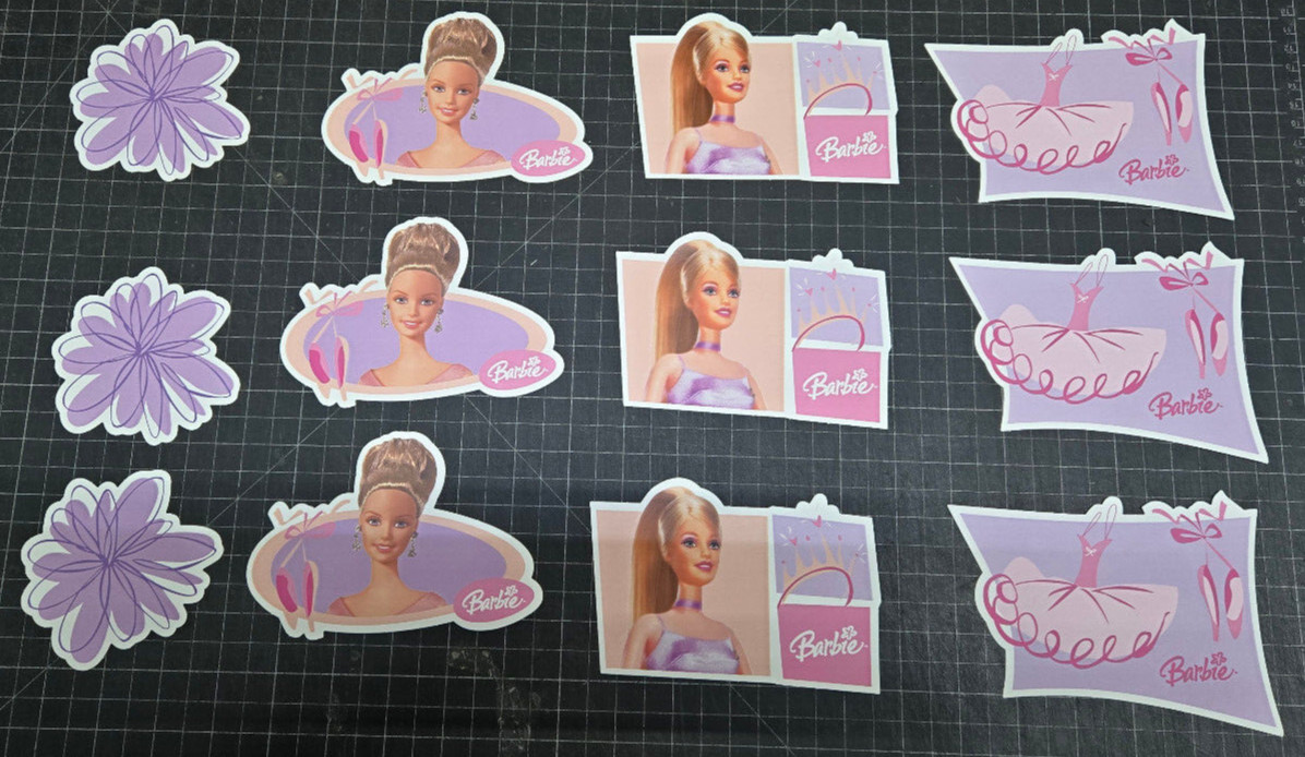 Barbie Wall Stickers Girls Bedroom Decals Decor Accents Kids Room LK67198