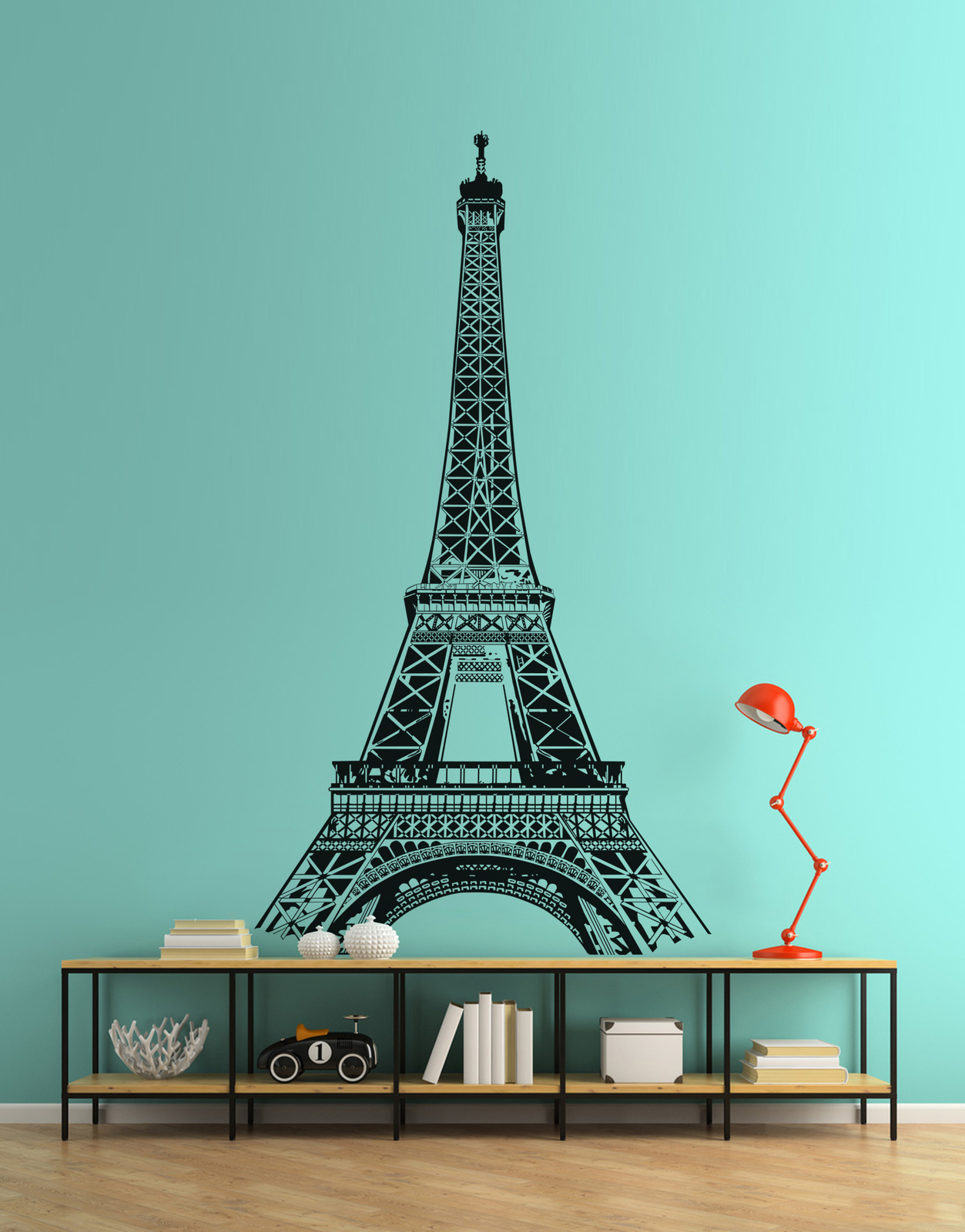 Eiffel Tower Wall Decal. Paris France. #877