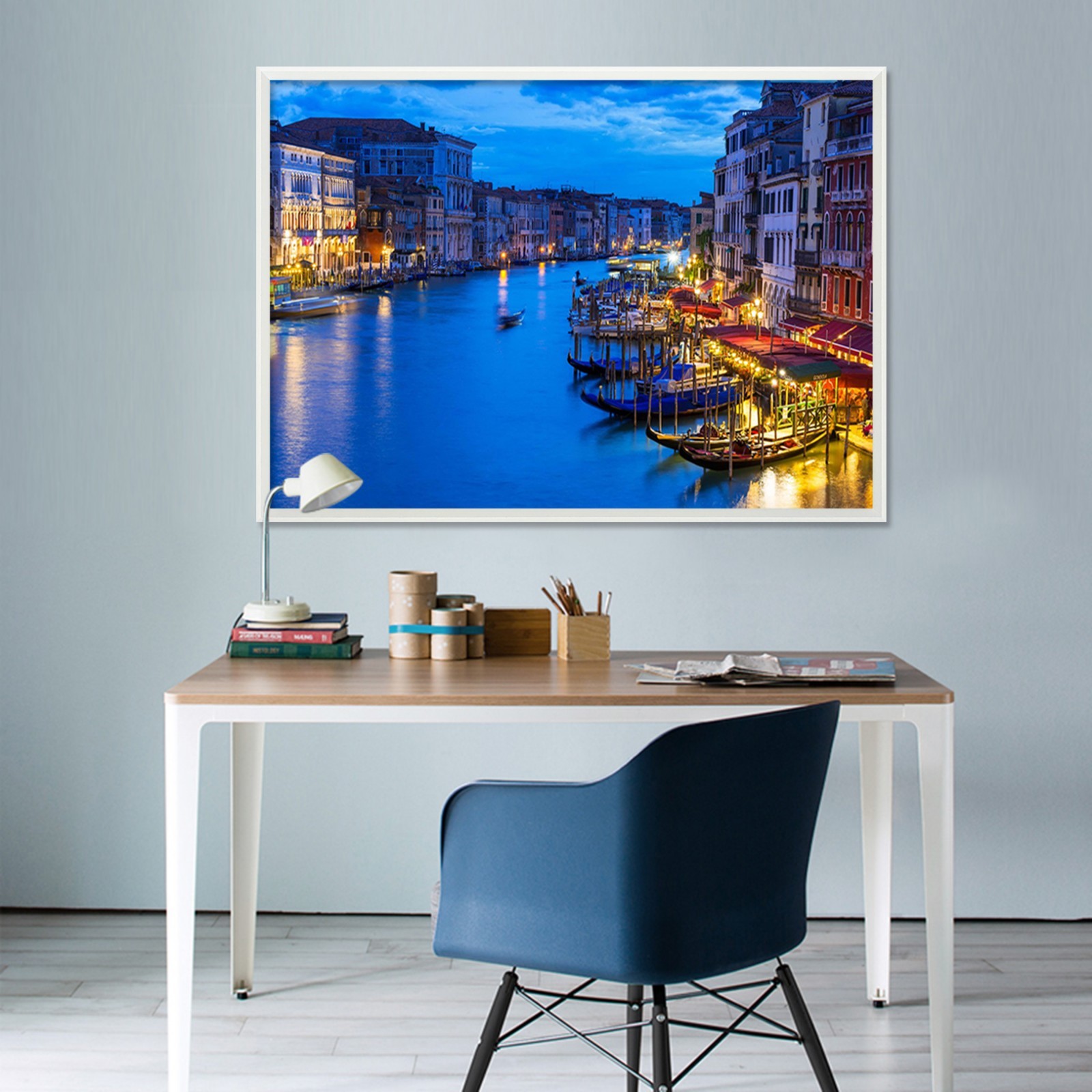 3D Night River City 6 Framed Poster Home Decor Print Painting Art AJ WALLPAPER