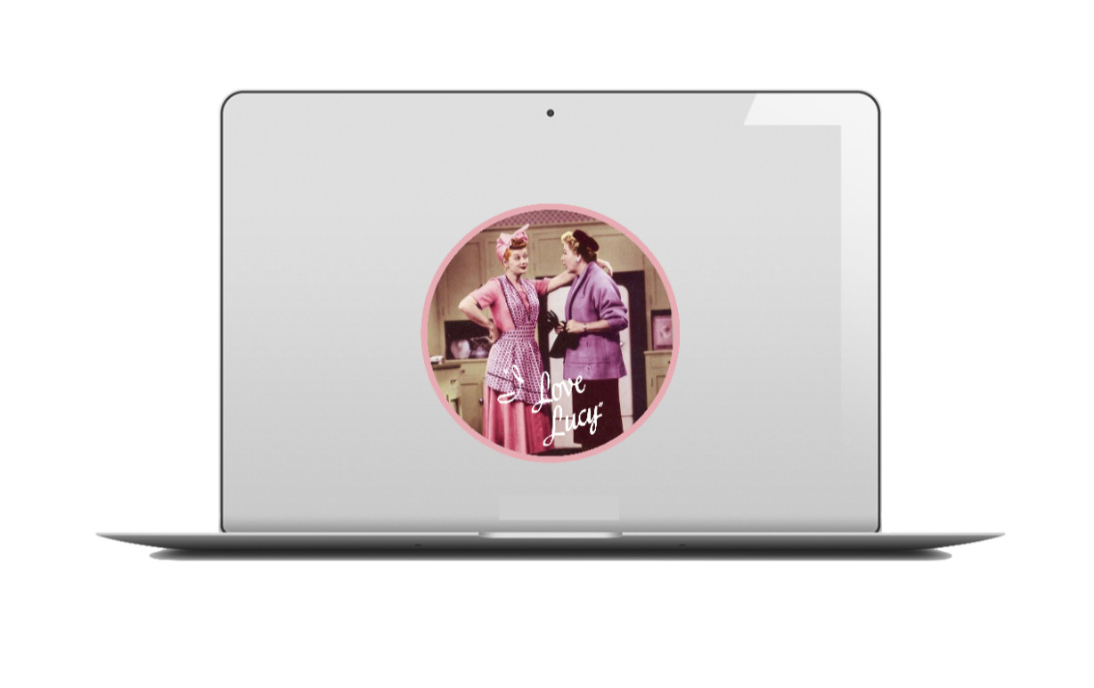I Love Lucy Ethel (Classic TV) – 4" Vinyl Decal Handmade Car Laptop Decor Jar