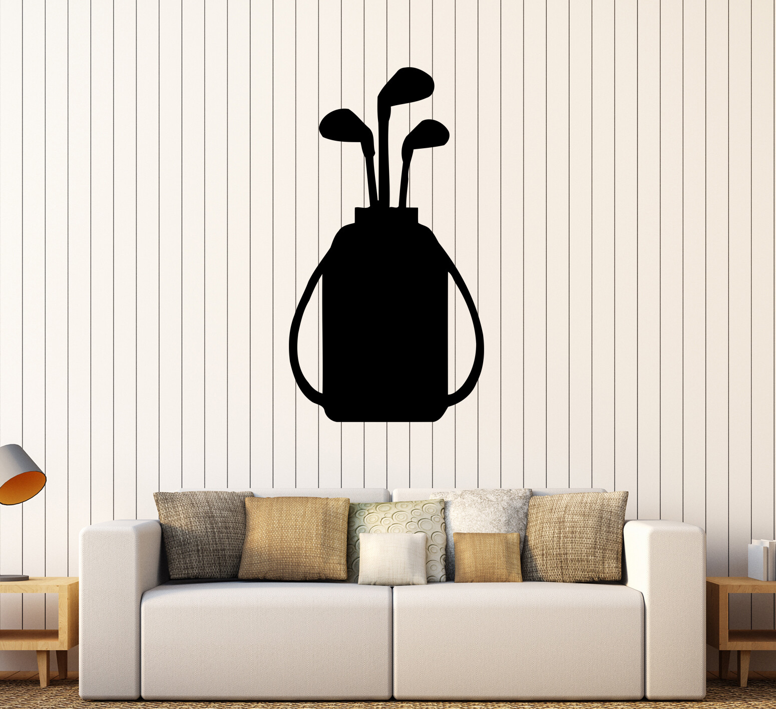 Wall Decal Golf Putter Bag Game Sports Vinyl Sticker (ed2180)