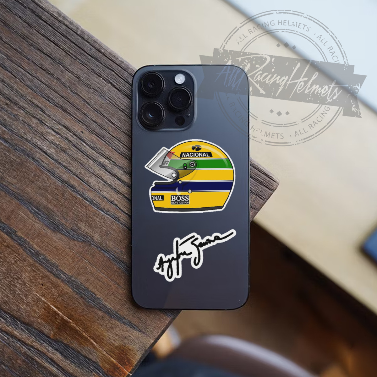 Ayrton Senna F1 Formula One A4 Vinyl Decal Sticker | Racing | Indoor Outdoor