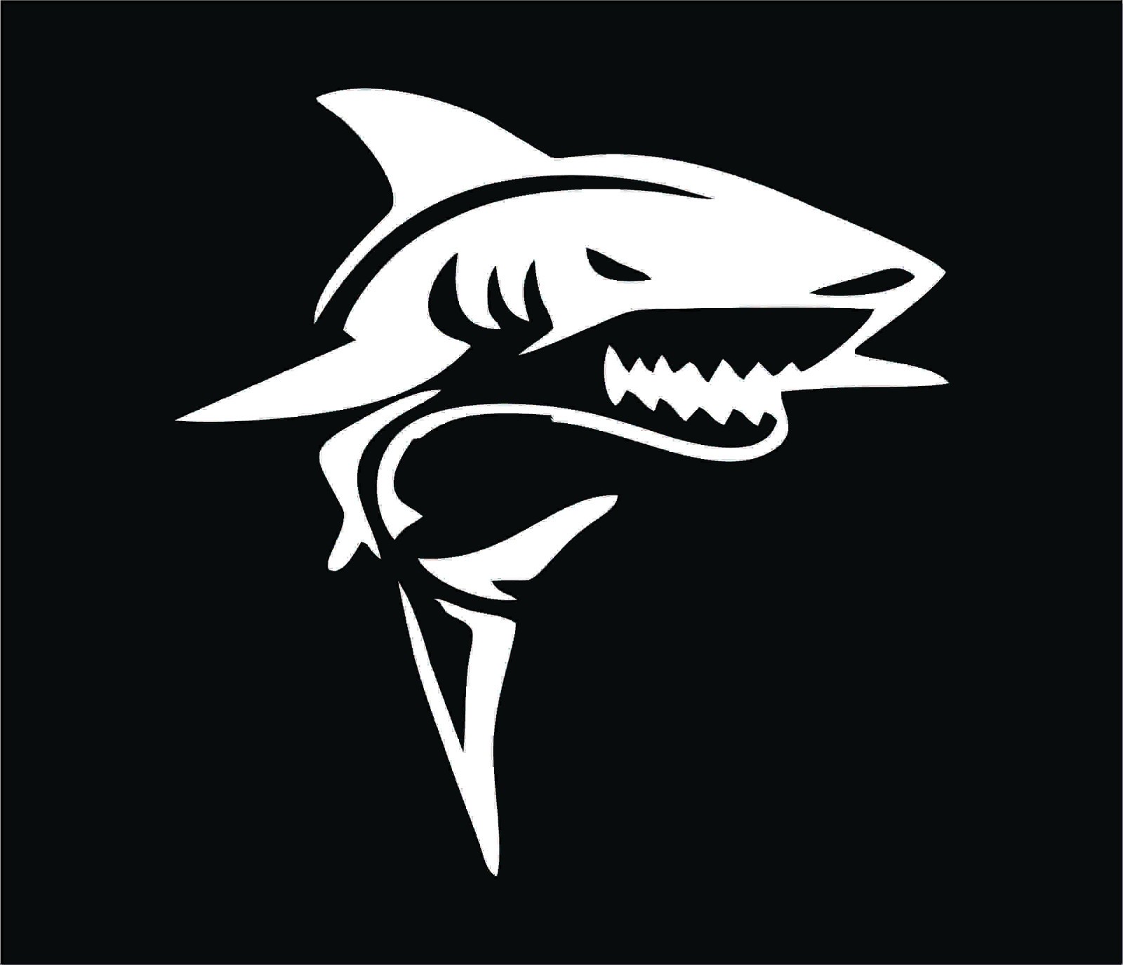 Shark Vinyl Decal Die Cut Sticker Free Shipping