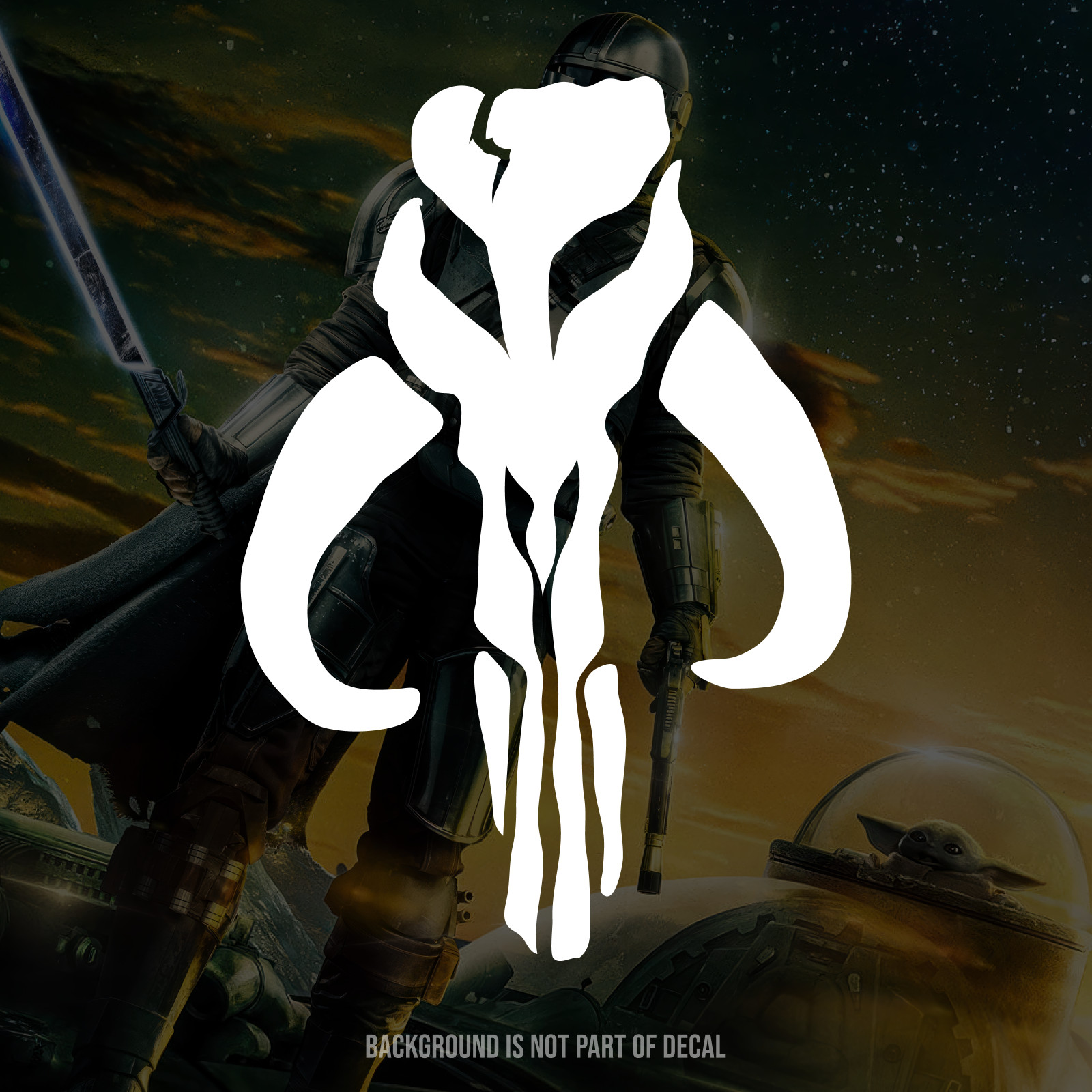 Star Wars The Mandalorian – Bounty Hunter Vinyl Decal Sticker