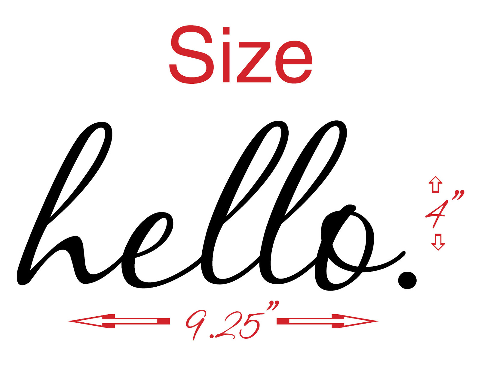 hello. wall vinyl sticker home decor front door art FREE SHIPPING!!