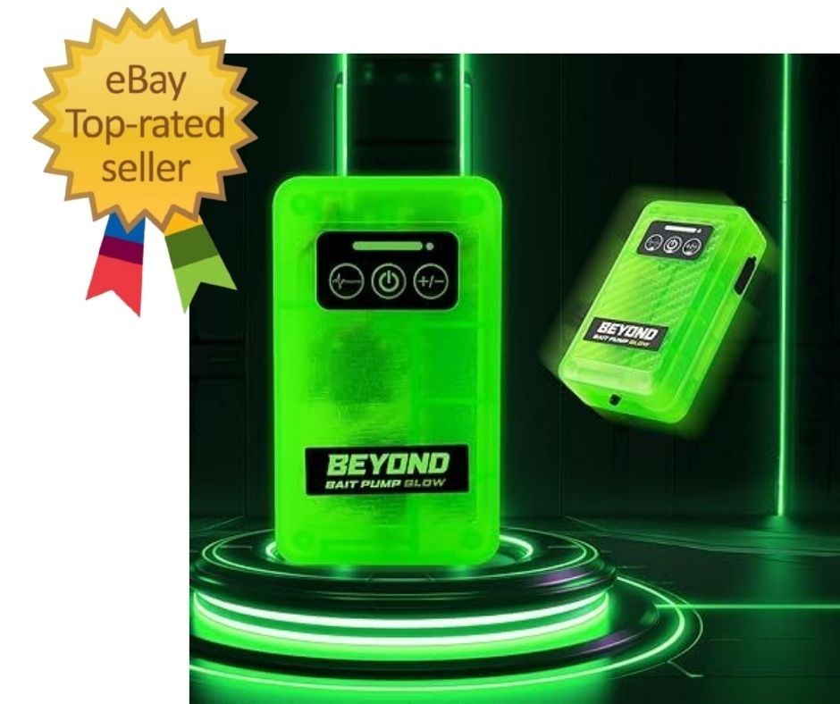 Beyond Bait Pump Rechargeable Aerator Portable Glow in the Dark Bubbler 4 Speed