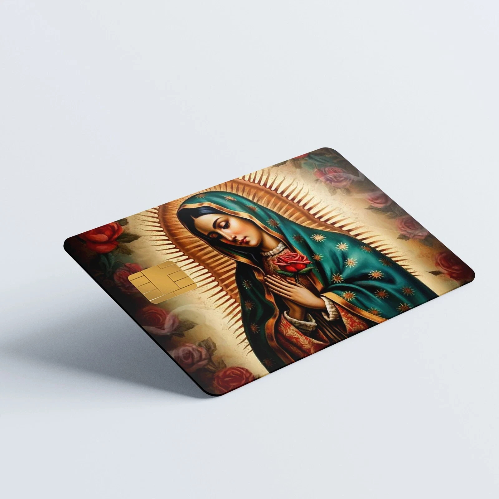 Credit Card Skin Stickers Our Lady of Guadalupe UV Vinyl Card Skins (2-Pack)