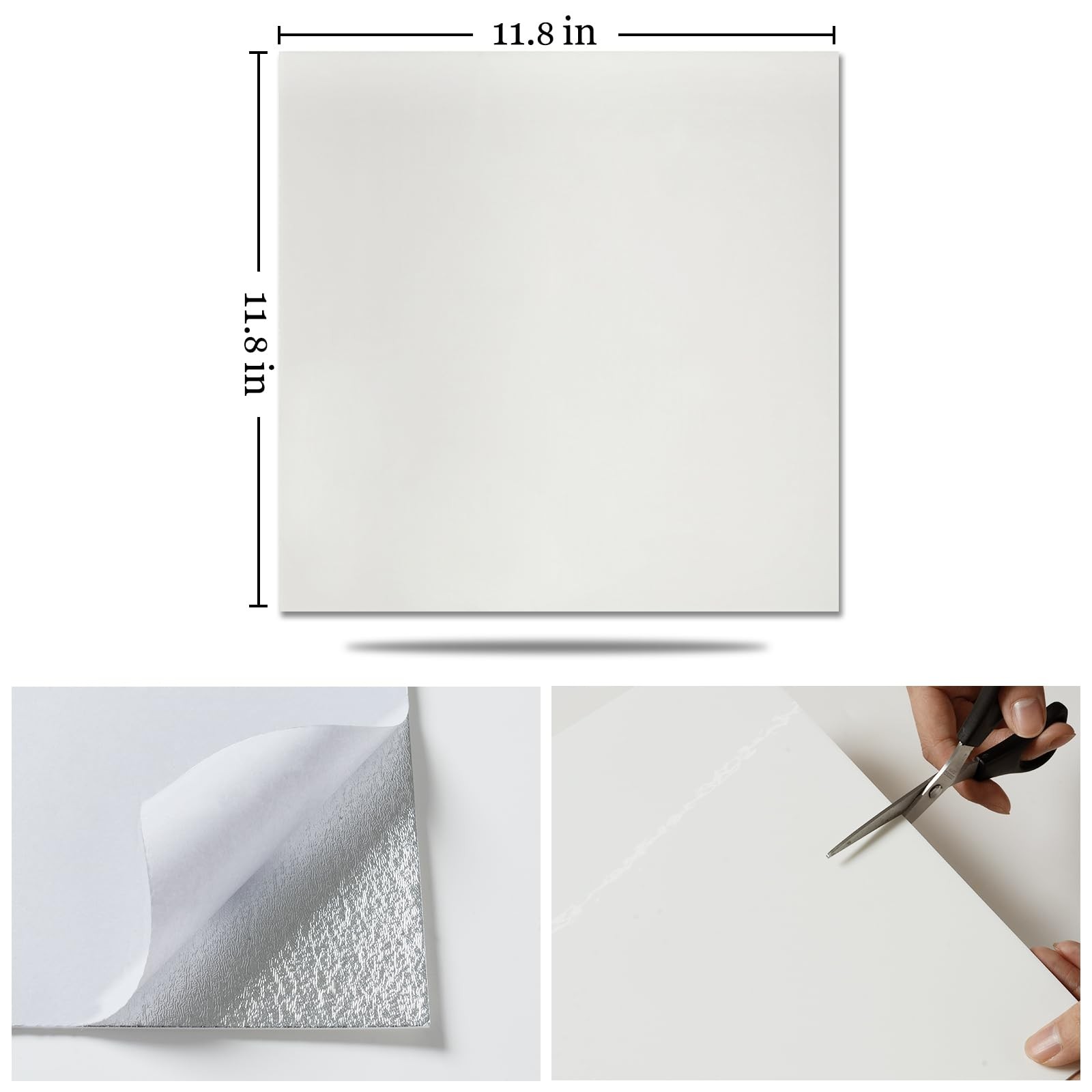 10 Sheets Peel and Stick Backsplash, 11.8"x11.8" Stick on Backsplash Tile Sti…
