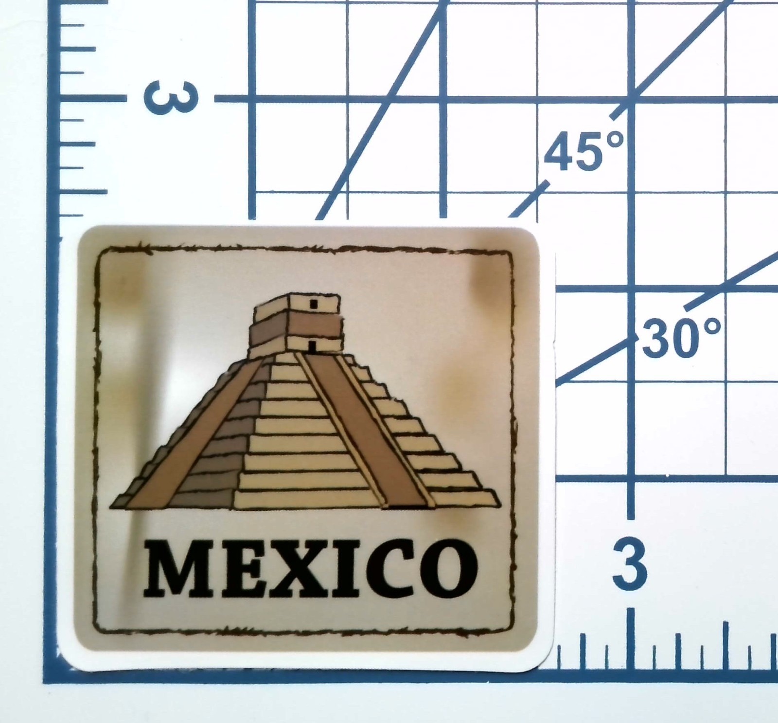 Mexico Vinyl Sticker Chichen Itza Mayan Pyramid Travel Souvenir Aztec Ruins Art