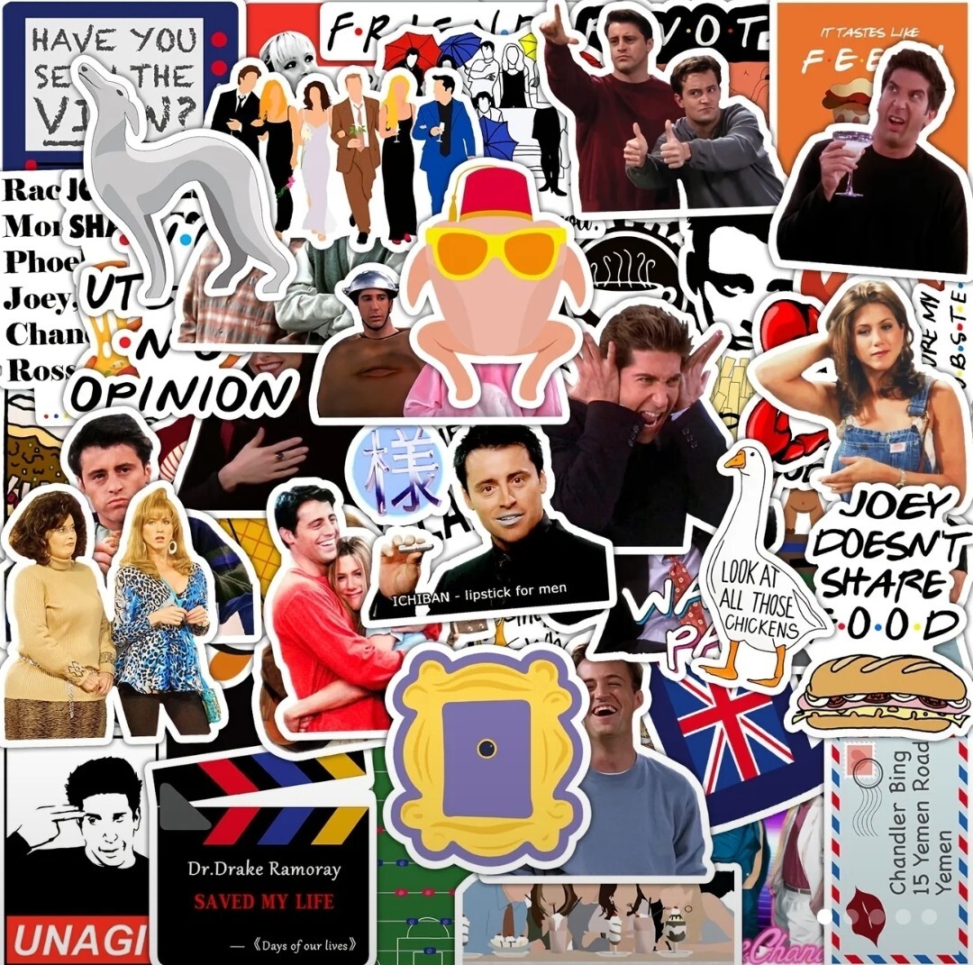10 PCS Friends TV Show Stickers BRAND NEW