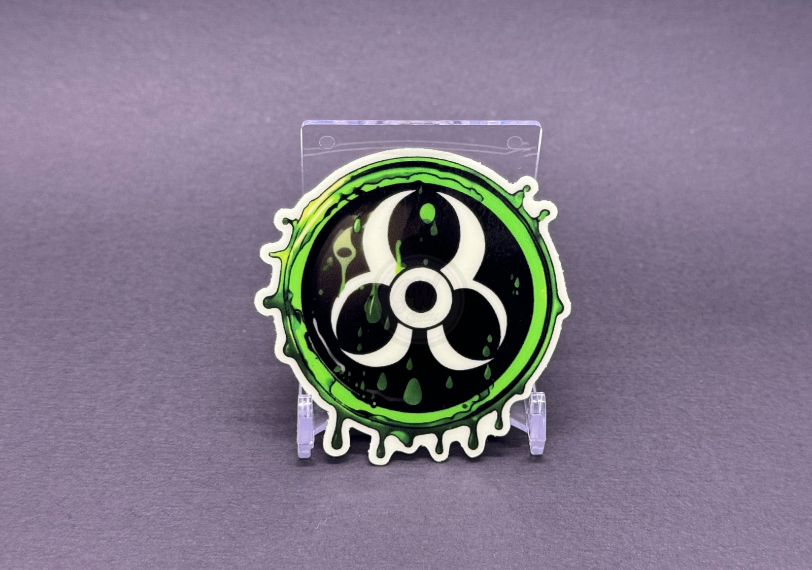 Oozing Radioactive | Bioactive Hazard Glow In The Dark Sticker – Glowing sticker