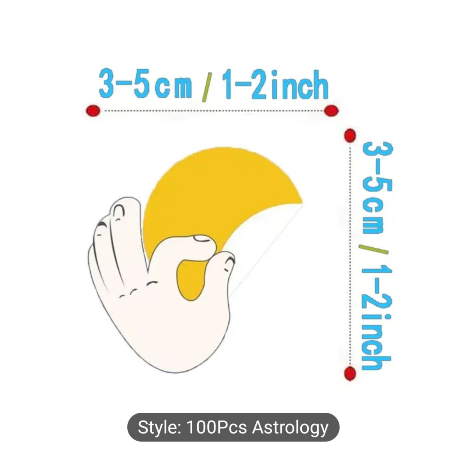 10 PCS Mini Zodiac Constellations Galaxy Astrology Astronomy Stickers BRAND NEW