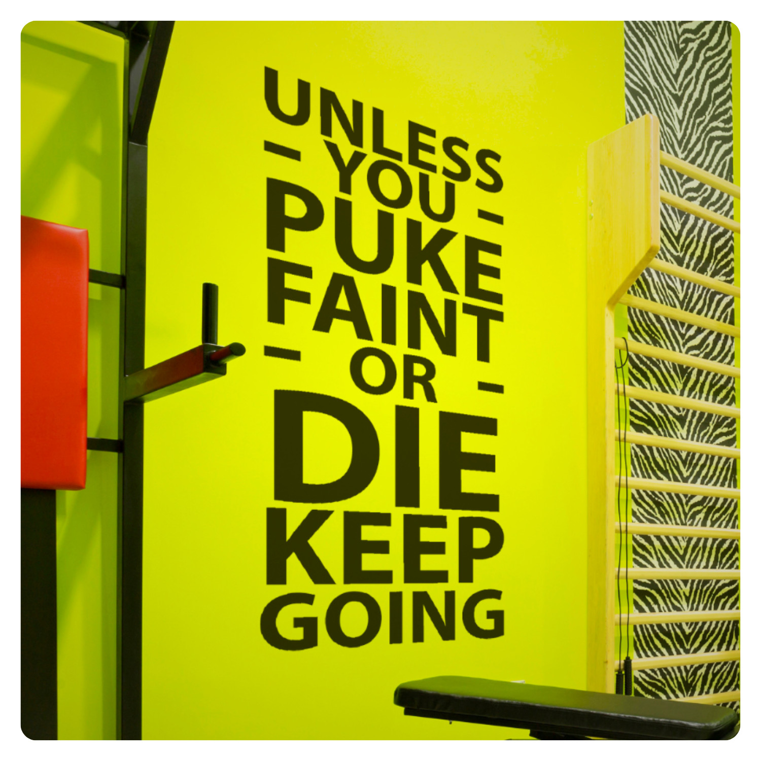 Gym Motivational Inspirational Wall Decal Sticker Quote Home Vinyl Decor