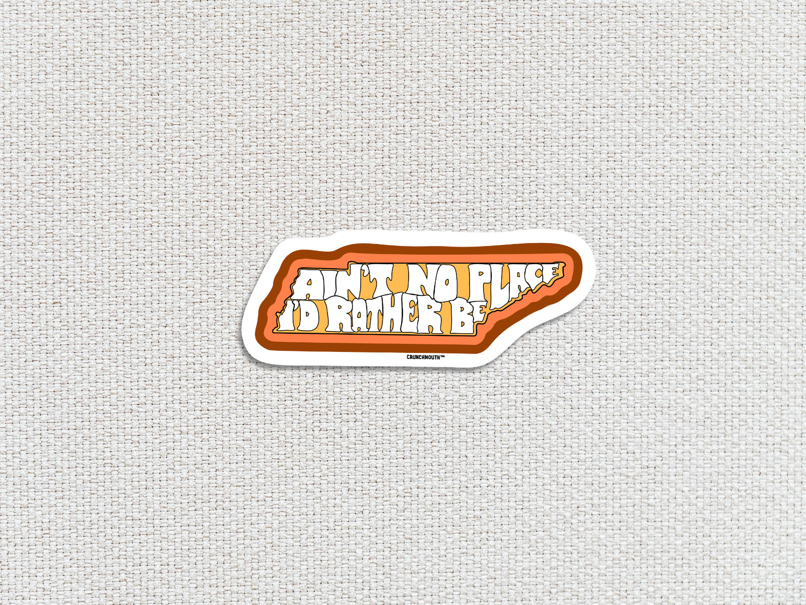 Tennessee Travel Luggage Sticker, Ain't No Place I'd Rather Be, State of TN
