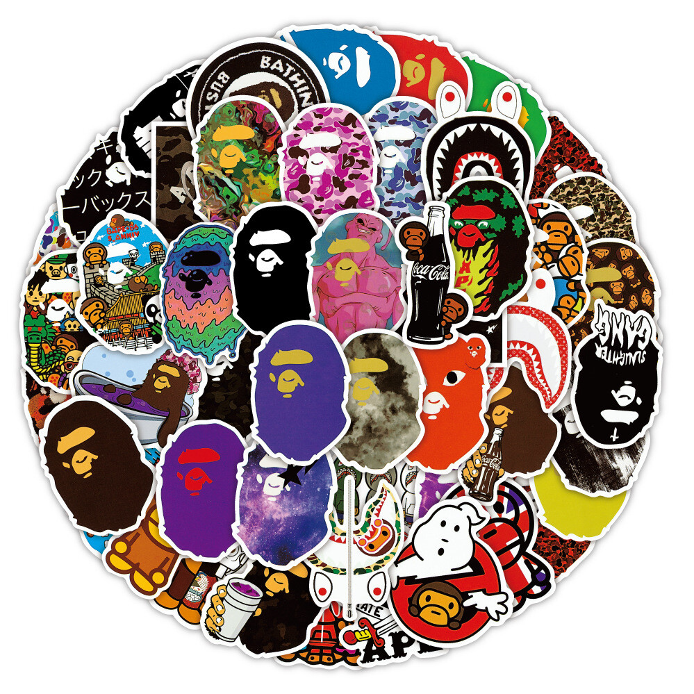 100Pcs Hype Beast Decal Lot Cool Cartoon Sticker for Teens Girls Water Bottles