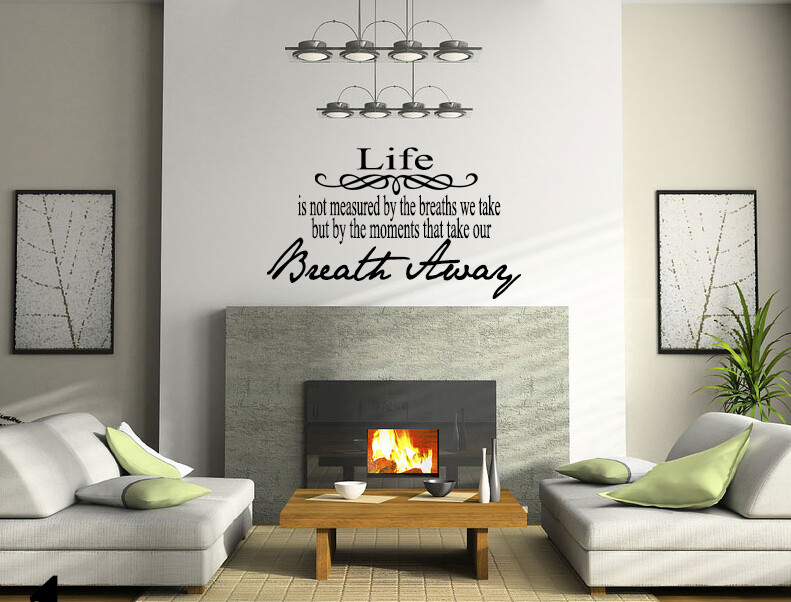 Living Room Bedroom Life Love Quotes Home Decal Vinyl Wall Mural Decor Sticker