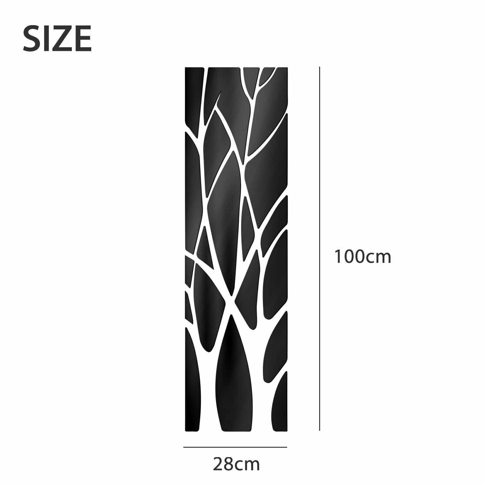 3D Mirror Art Removable Wall Sticker Acrylic Mural Decal Home Room Decor Set US