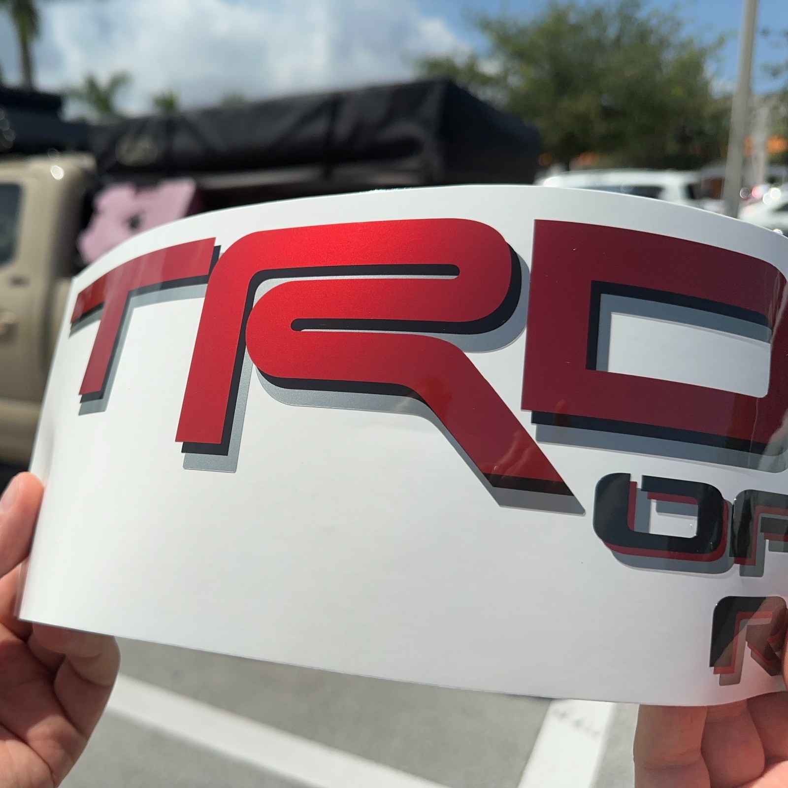 TRD Off Road Metallic Replacement Decals Toyota Tacoma Tundra 2005-2023 Set of 2