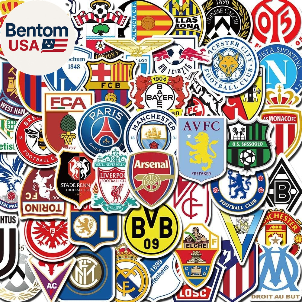 200 PCS World Cup Football Soccer Stickers Soccer Sports Stickers Vinyl Waterpro